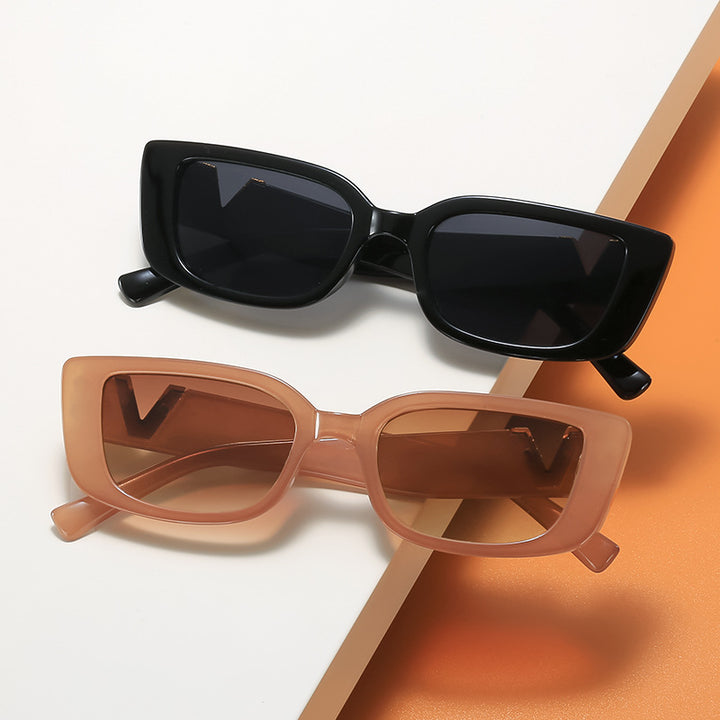 Stylische Quadratische Rahmen Sonnenbrille Karnz