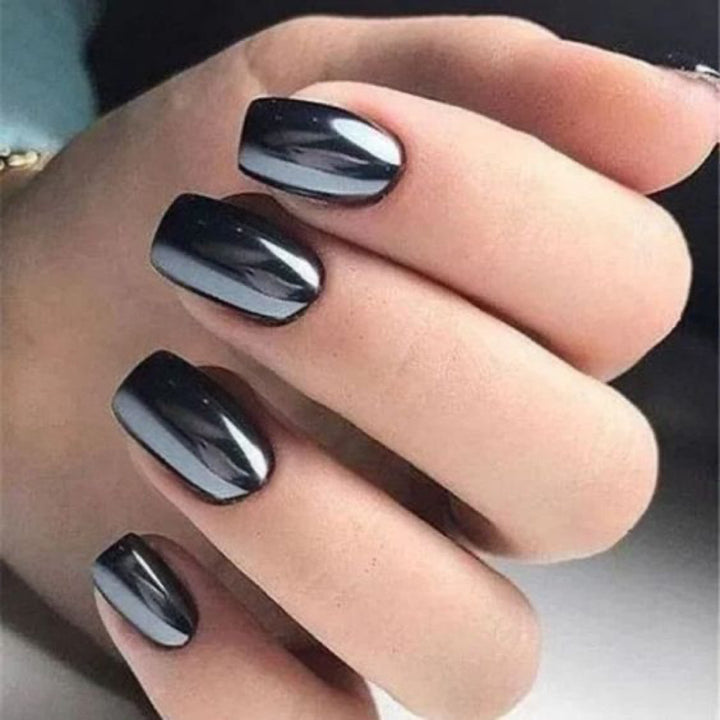 Premium Glänzendes Press-On Nagelset Karnz