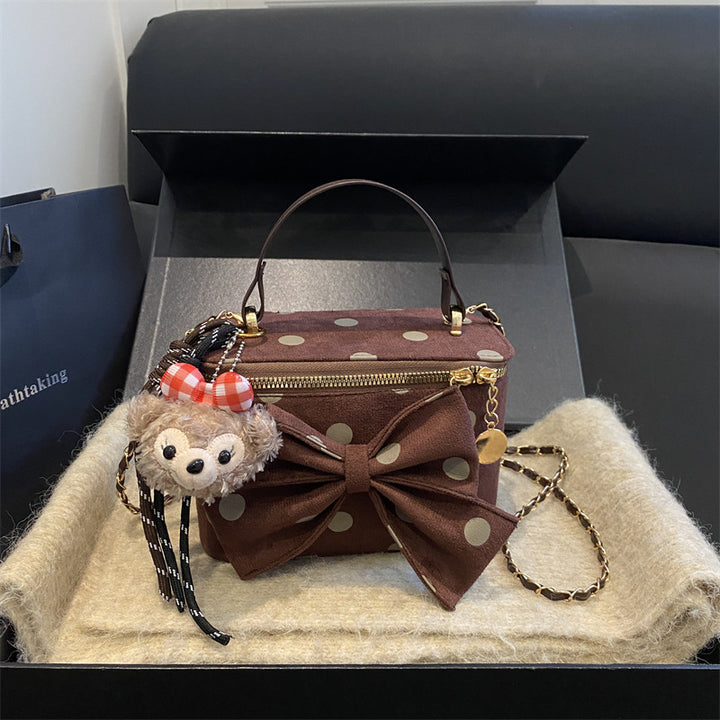 Verspielt Schleifenakzent Mini-Handtasche