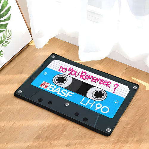 Retro-inspirierte Kassette Teppichmatte