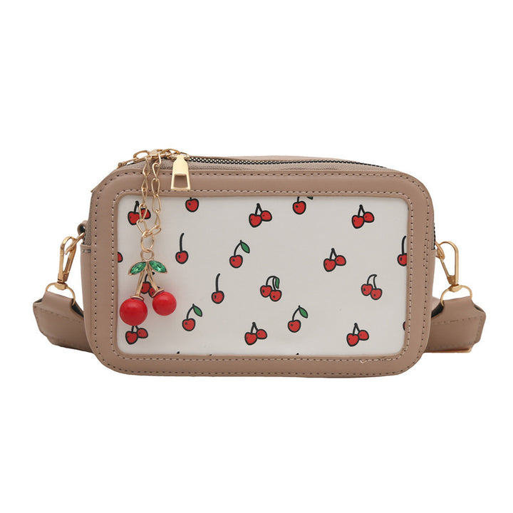 Fun Kirschenmotiv Umhängetasche Karnz