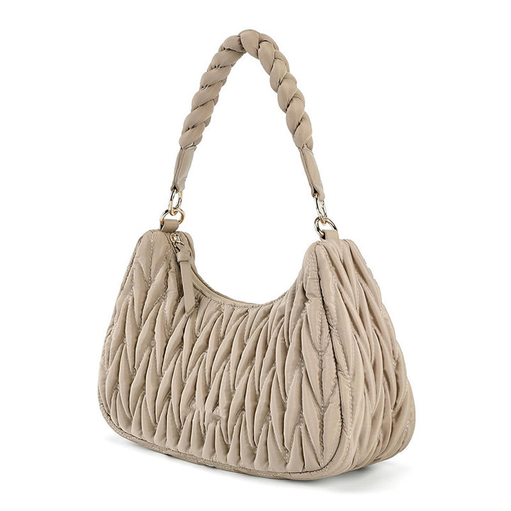 Modische Schultertasche mit Geflochtenem Trageriemen Karnz