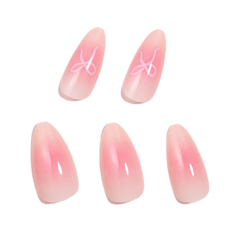 Künstlerisches Ombre Press-On Nagelset Karnz