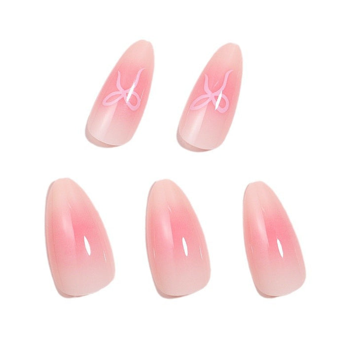 Künstlerisches Ombre Press-On Nagelset Karnz