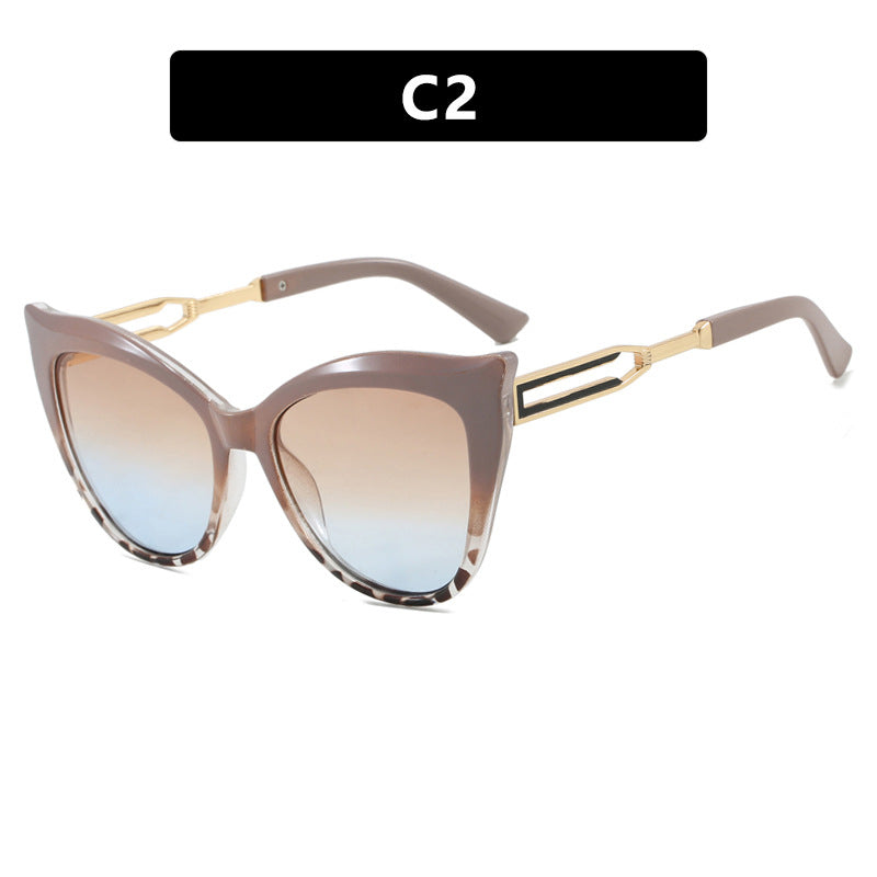 Damen cat-eye Brille mit elegantem Metallrahmen Karnz