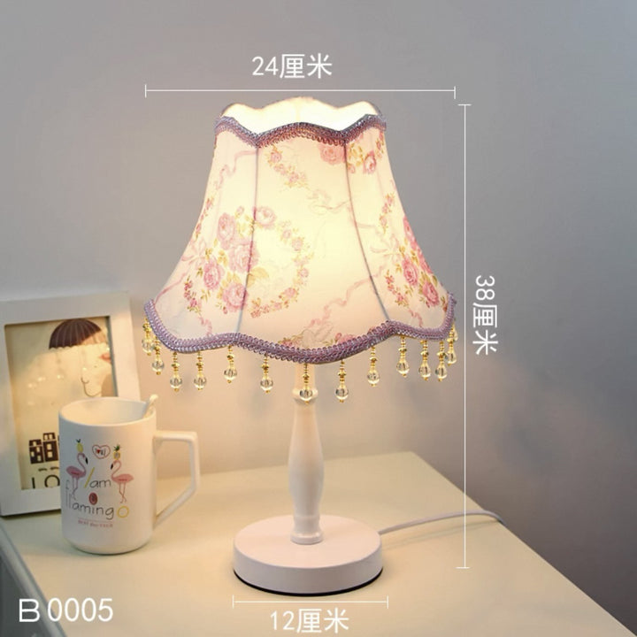 Vintage Floral Shade Tischlampe