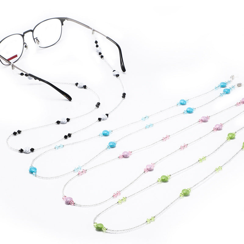 Elegante perlenbesetzte Brillenband Karnz