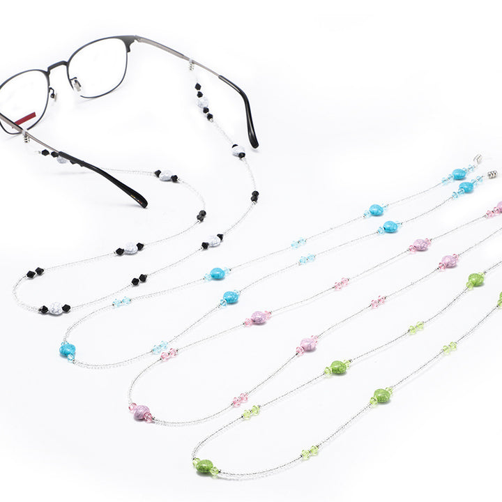 Elegante perlenbesetzte Brillenband Karnz