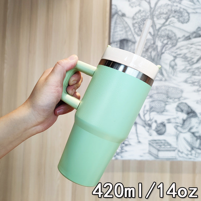 Damen Premium Getränkebecher mit ausklappbarem Strohhalm Karnz