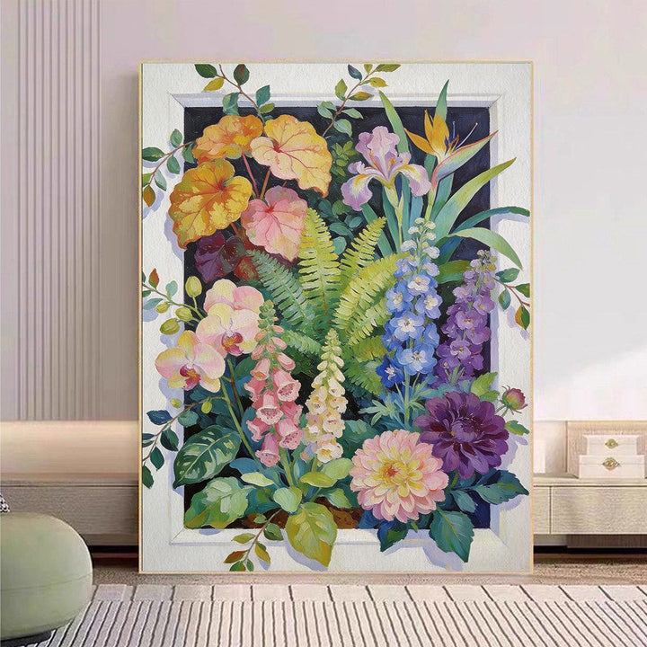 Floral Botanische Leinwand Kunstdruck Karnz