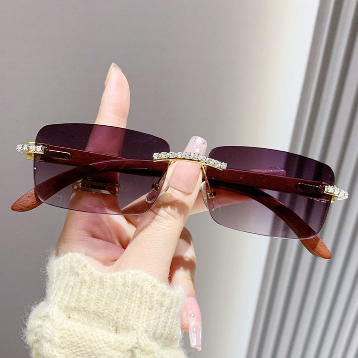 Damen elegante Sonnenbrille mit einzigartigem Rahmen Karnz