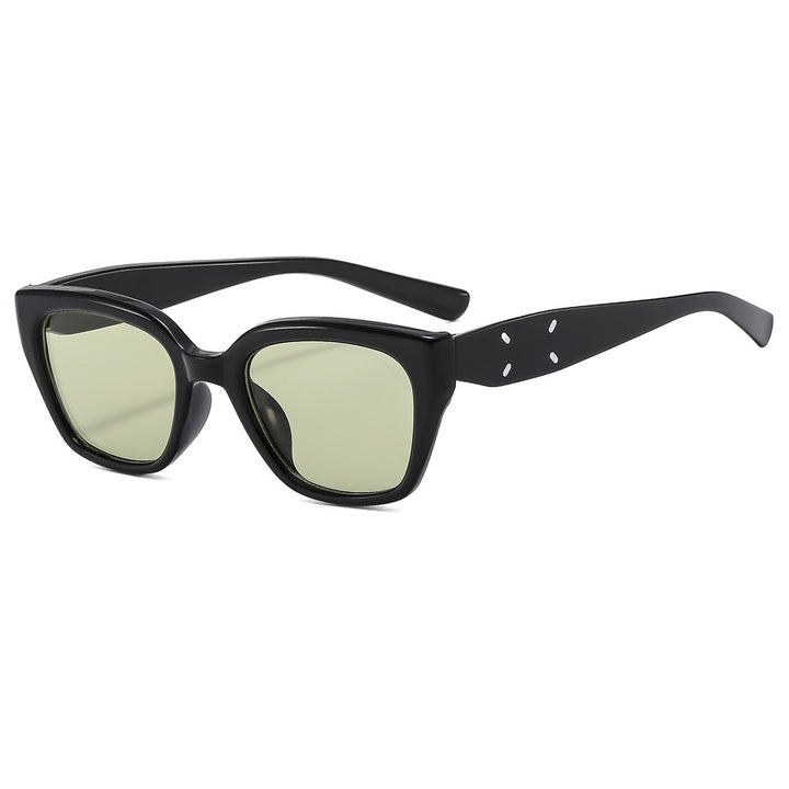 Damen einzigartige Sonnenbrille mit auffällig geformtem Rahmen Karnz
