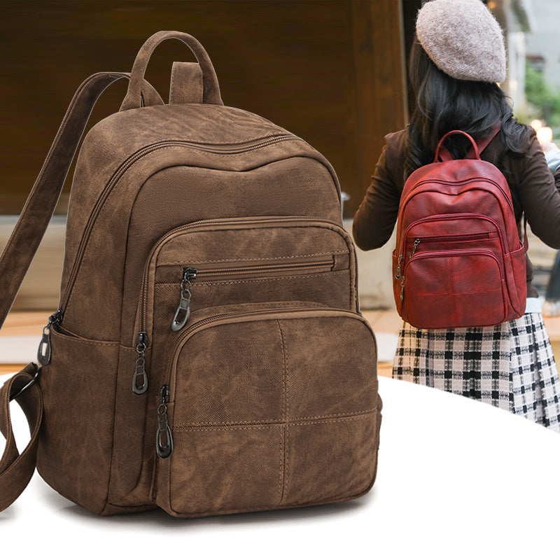 Vintage Leder Rucksack Karnz