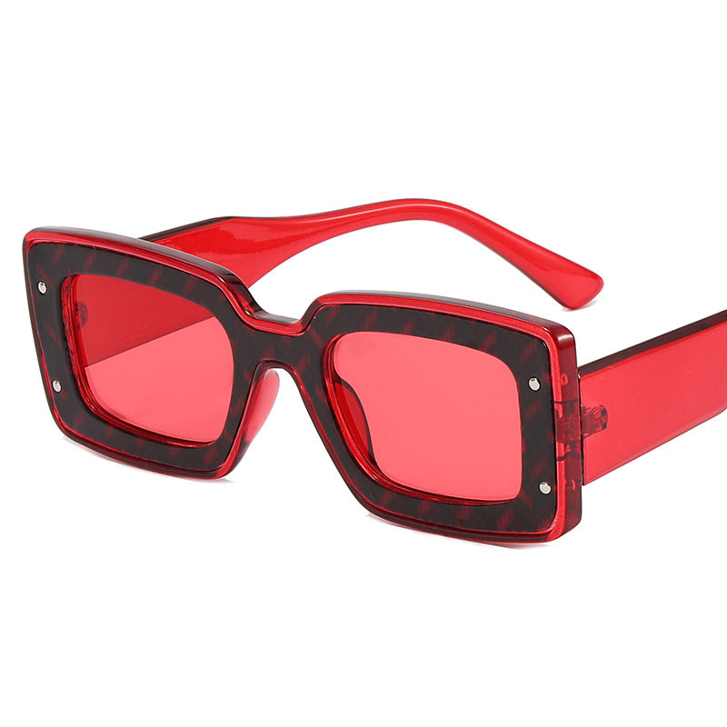 Damen Oversized Sonnenbrille im modernen Quadratrand Karnz