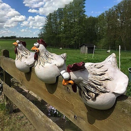 Dekorative Hühner Schmuckfigur Karnz