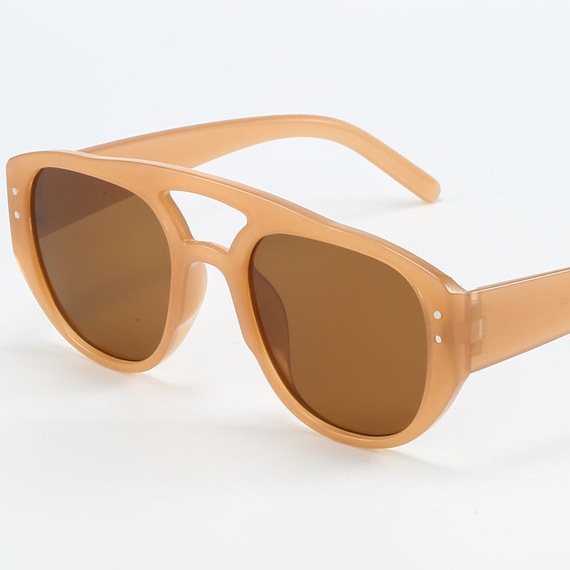 Damen Modische Sonnenbrille im stilvollen Leopardenmuster Karnz