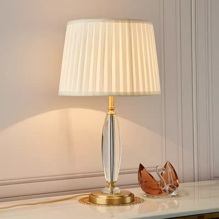 Elegante Kristall Tischlampe