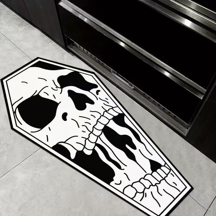 Totenkopf-förmiger dekorativer Bereich Baumwolle
