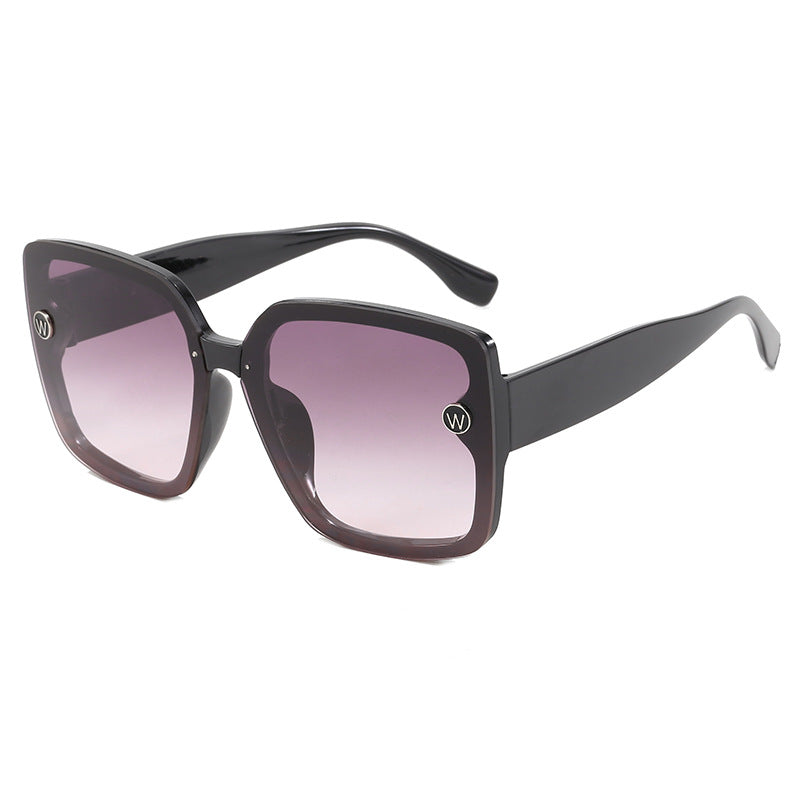 Damen modische quadratische Sonnenbrille mit extravagantem Design Karnz