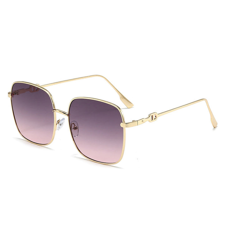 Elegante geometrische Rahmen-Sonnenbrille