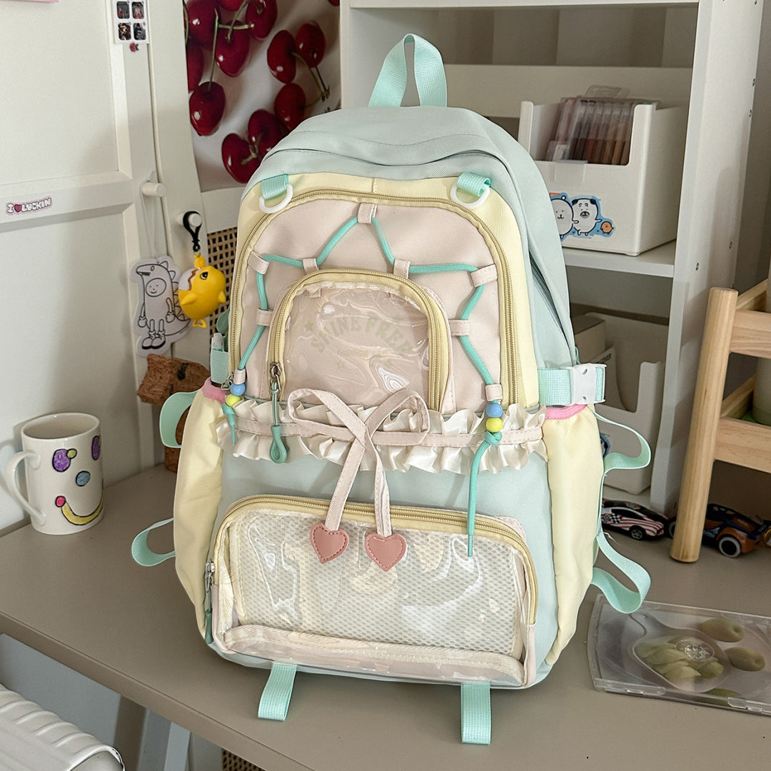 Stylischer Mehrfach-Taschen Freizeit-Rucksack