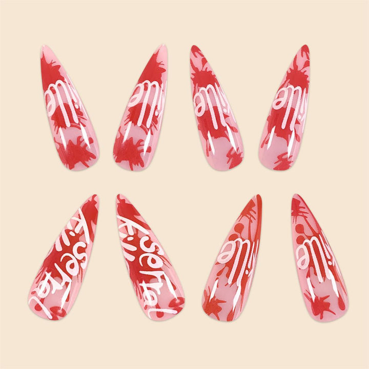 Trendige Stiletto Nagelkunst Extensions