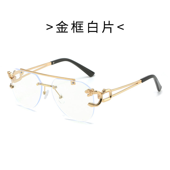 Damen Designer-Sonnenbrille mit elegantem Metallrahmen und polarisierenden Gläsern Karnz