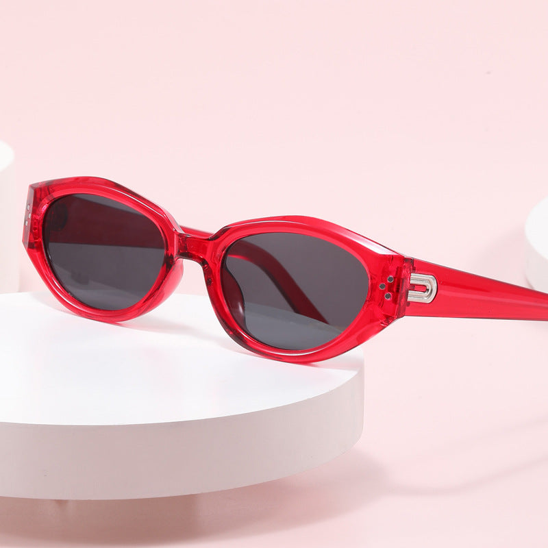 Damen modische Sonnenbrille mit animalischem Muster und stylishem Rahmen Karnz