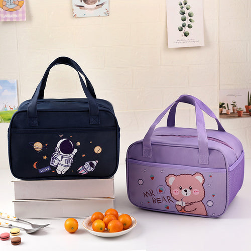 Süße Bären-Motiv isolierte Lunch Tasche Karnz