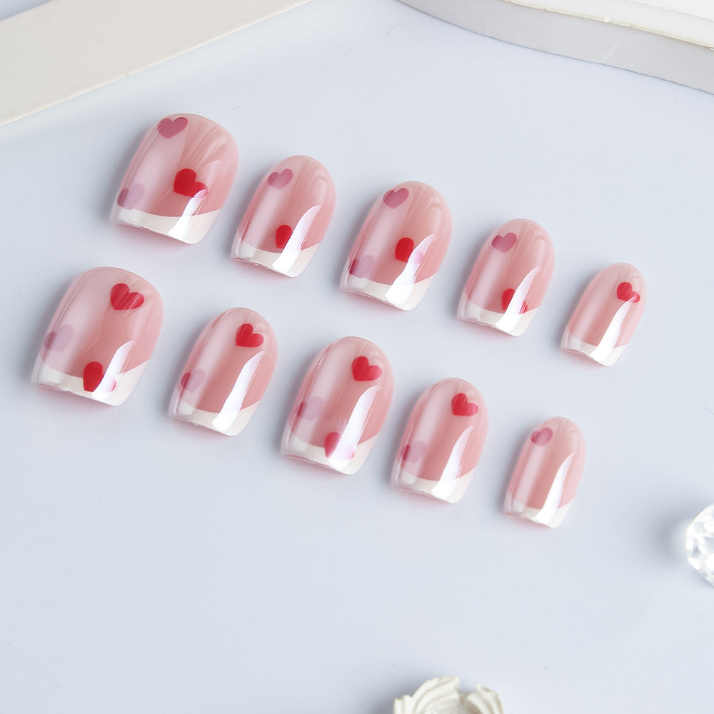 Herz-geschmücktes Gel-Nagelkunst-Set Karnz
