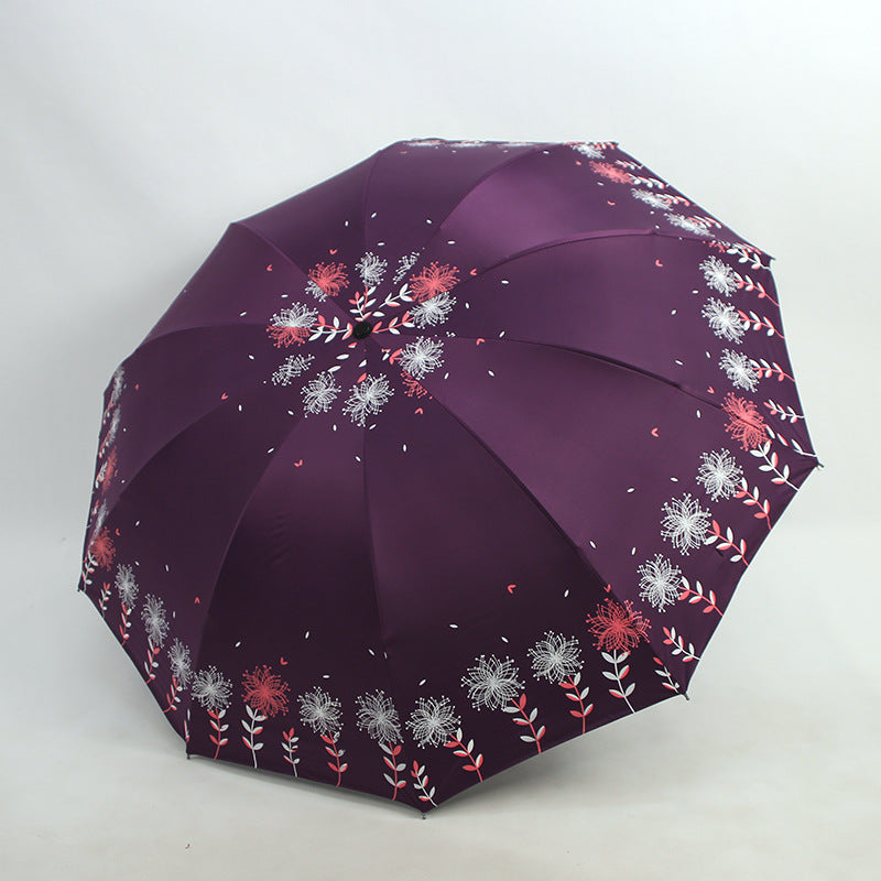 Damen Regenschirm mit floralem Design Karnz