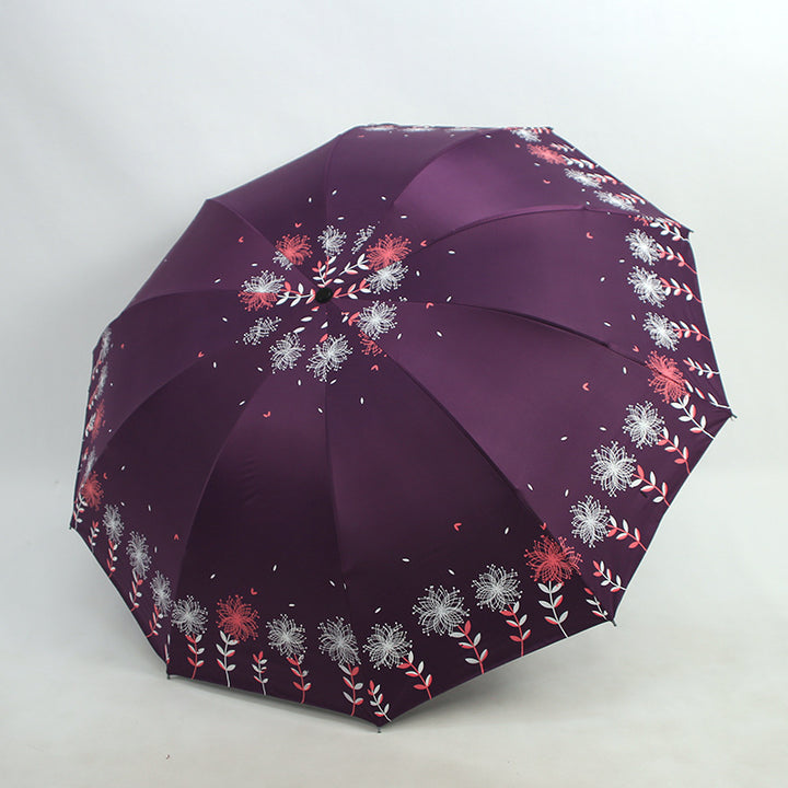 Damen Regenschirm mit floralem Design Karnz