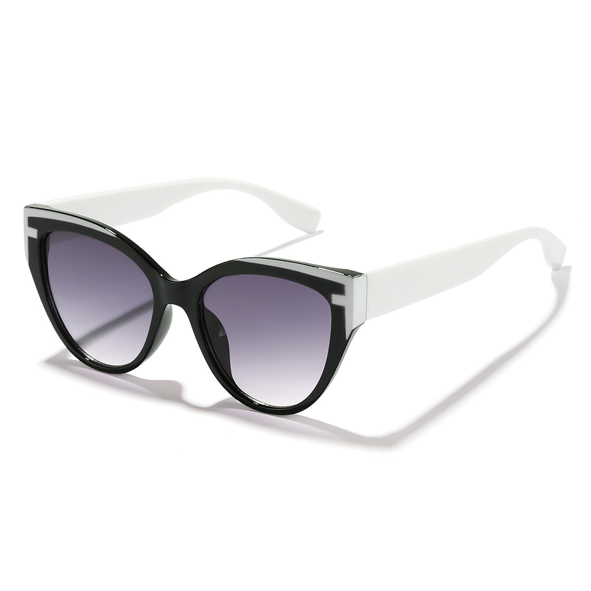Damen trendige Katzenaugen Sonnenbrille mit hochwertigem Rahmen Karnz