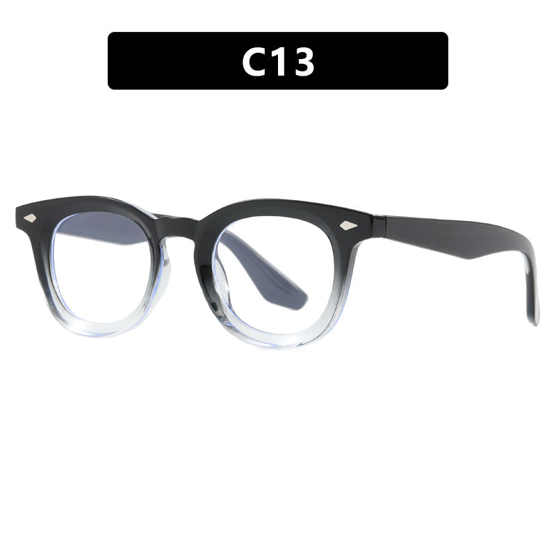 Damen modische Cat-Eye Sonnenbrille mit transparentem Rahmen Karnz