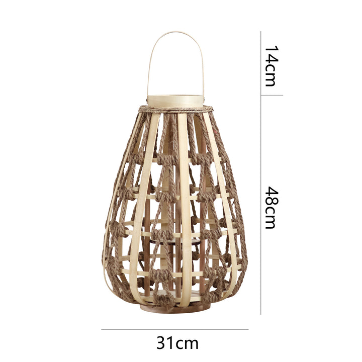 Dekorative Laterne aus Rattan Karnz