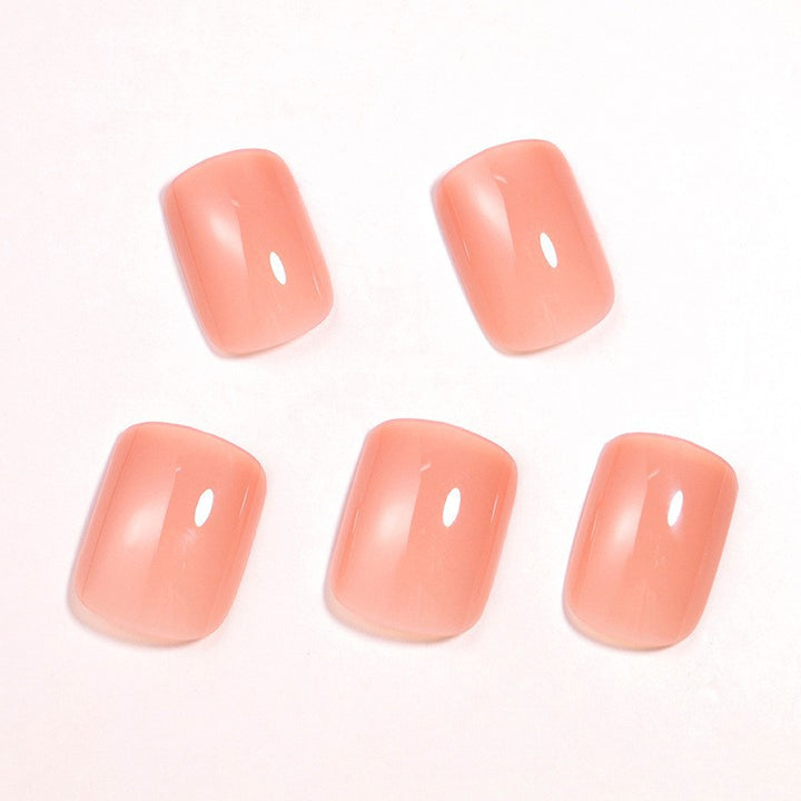 Natürlicher Glänzender Press-On Nail Set Karnz