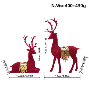 Dekorative Hirschskulptur Karnz