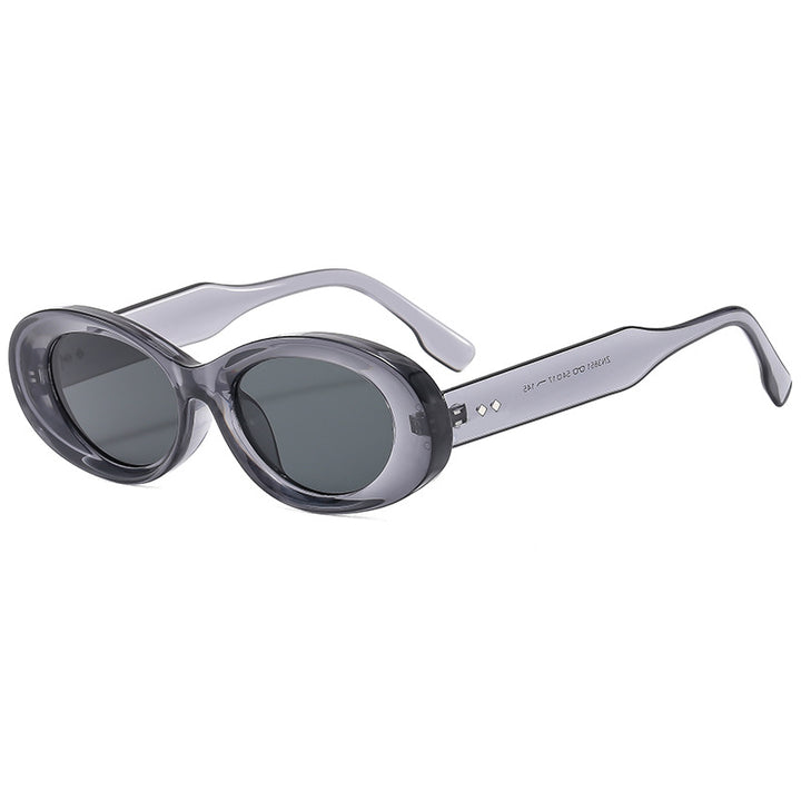 Damen Retro-inspirierte Sonnenbrille im eleganten Ovaldesign Karnz