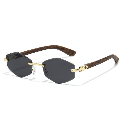 Futuristische sechseckige Rahmen Sonnenbrille Karnz