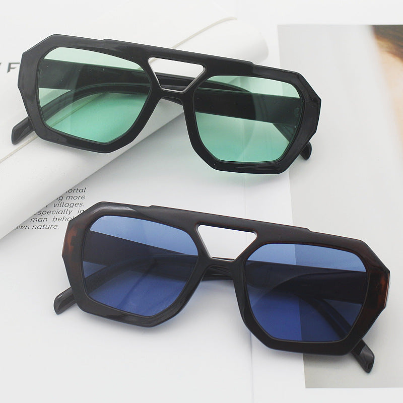 Damen modische sechseckige Brille Karnz