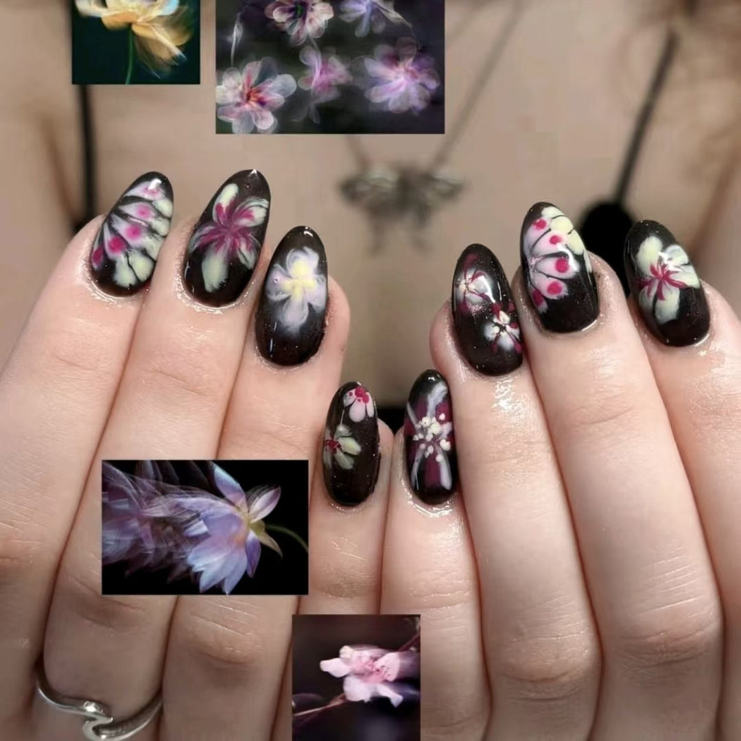Stylisches Künstlerisches Press-On-Nagelset Karnz