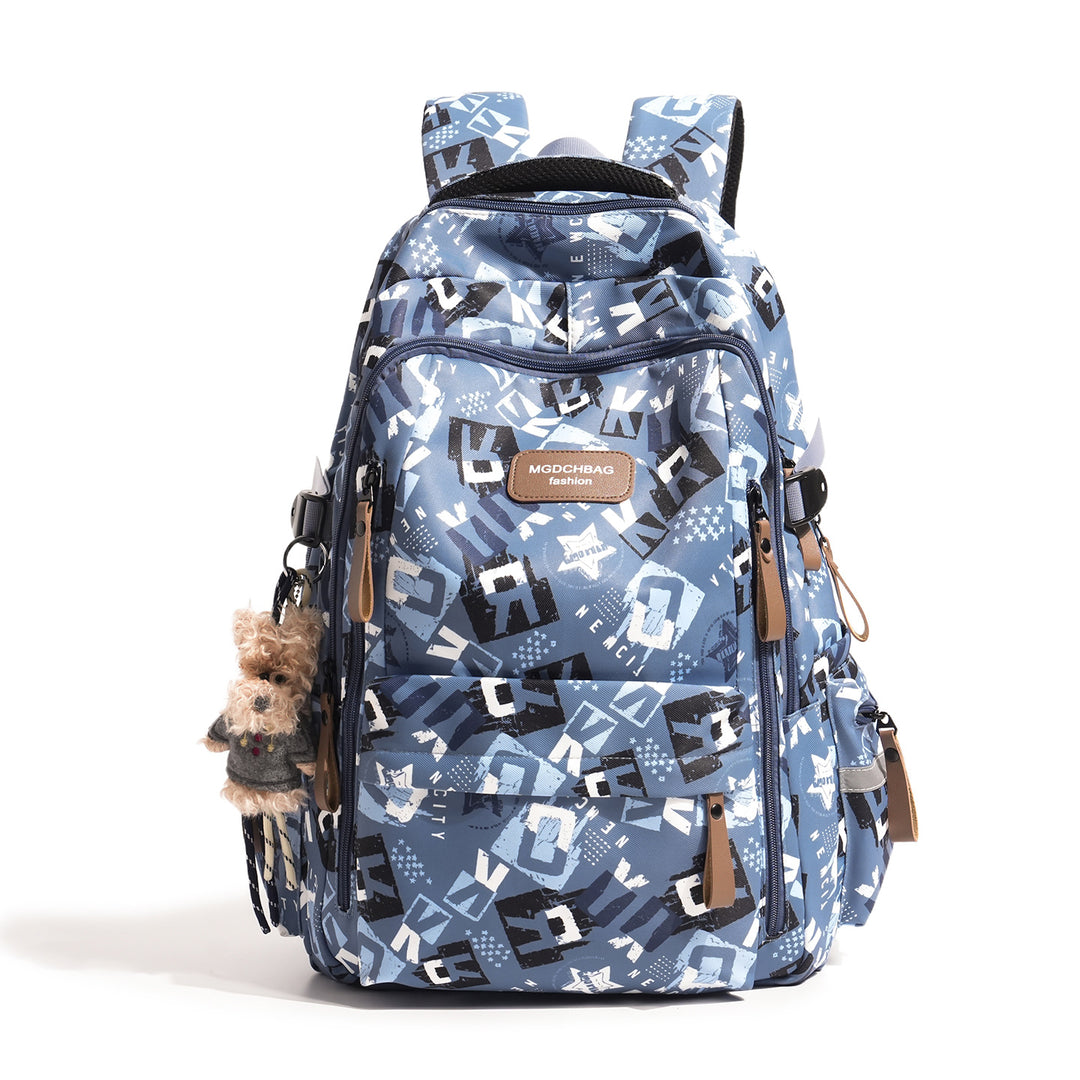 Stylischer Mehrfachfächer Grafikdruck Rucksack Karnz