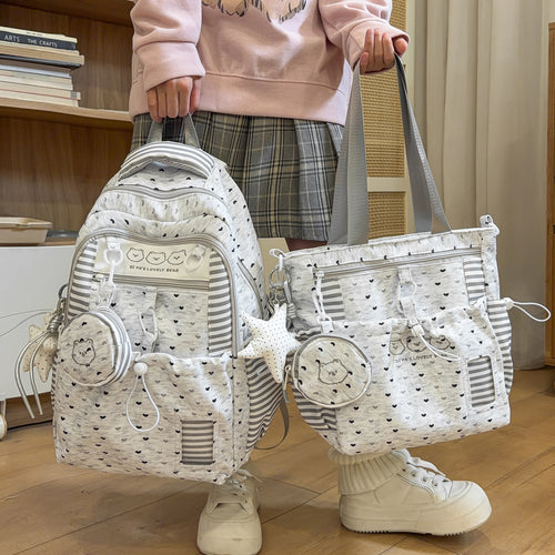 Multi-Taschen Sternmuster Rucksack Karnz