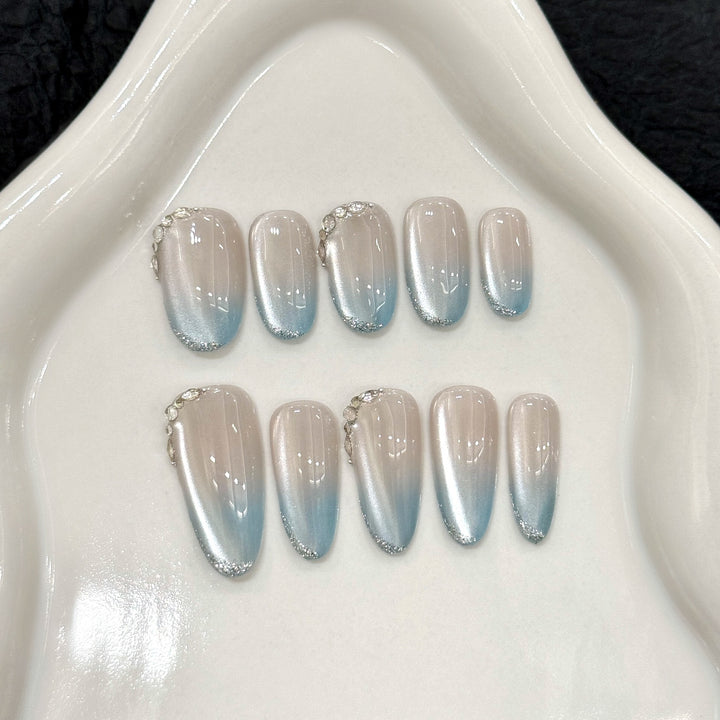 Ombre Glitter Press-On Nägel