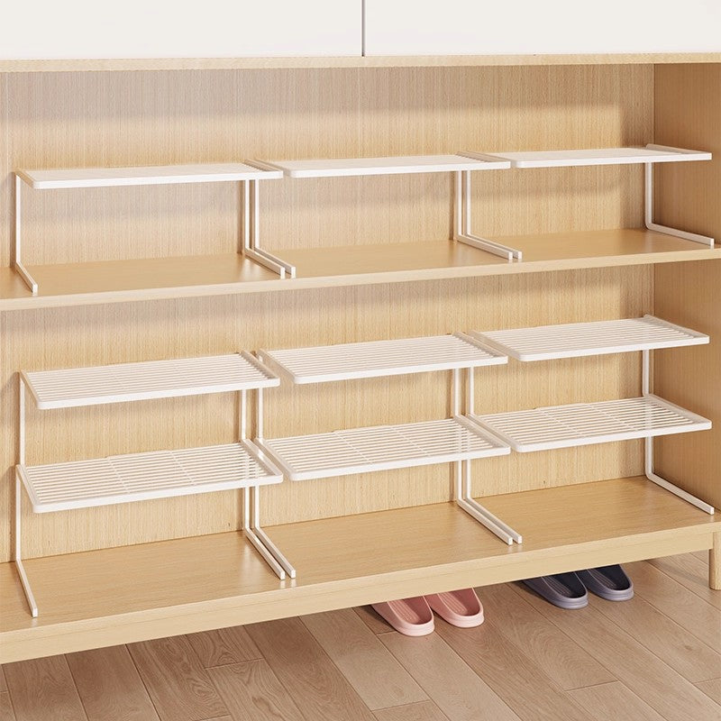 Kompakte Doppel-Schicht Verstellbare Schuhregal Erhöher für Schrank und Kleiderschrank