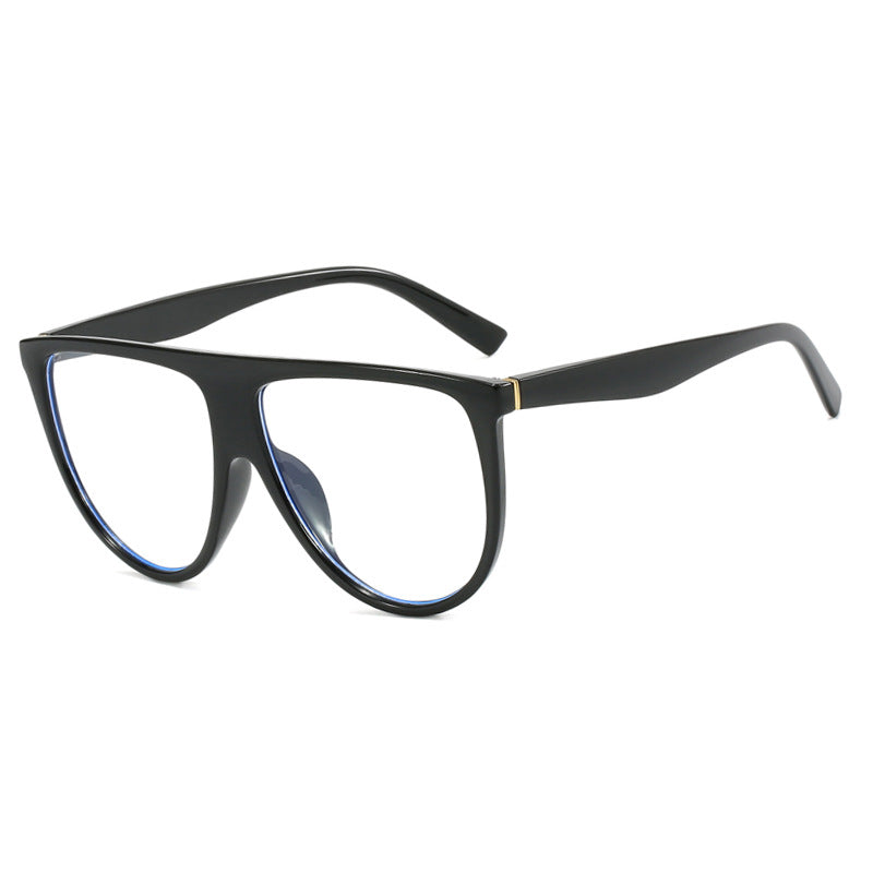 Damen trendige Oversized-Sonnenbrille mit stylischem transparenten Rahmen Karnz