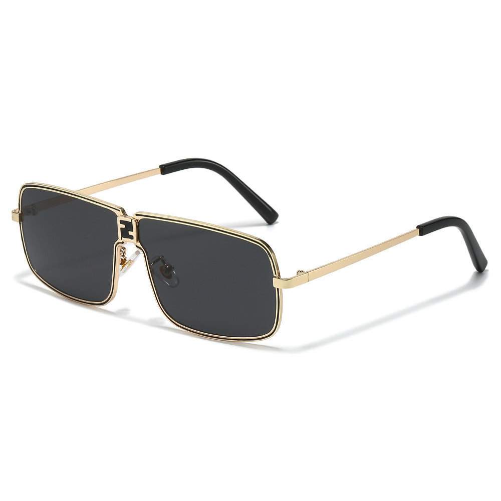 Hochmodische geometrische Rahmen-Sonnenbrille Karnz