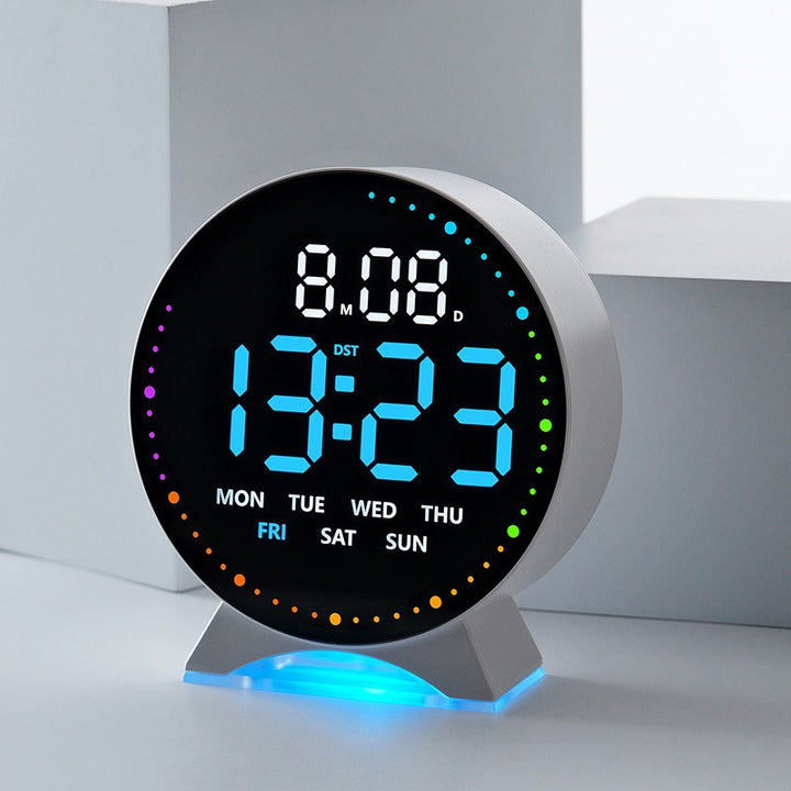 Digitaler Alarmwecker mit farbiger LED-Anzeige Karnz