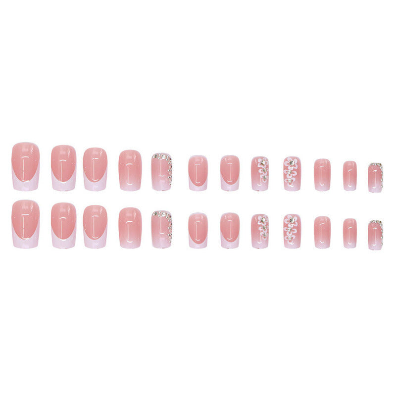 Premium Floral Design Press-On Nail Set 1790736636