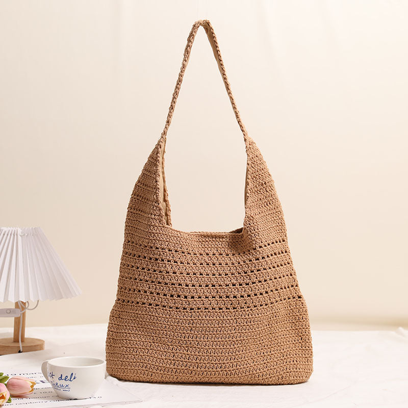 Damen Handgefertigte Stricktasche mit lässigem Design Karnz